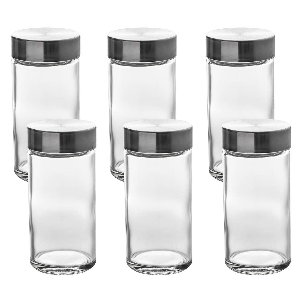 Secret de gourmet - Coffret de 6 Pots à épices avec saupoudreur 80 ml