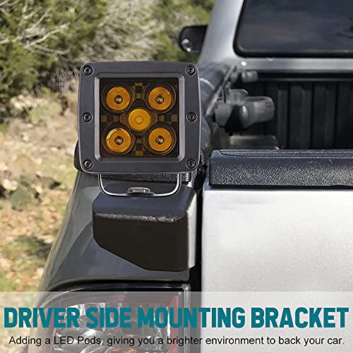 Image of LED Pod Mount CB Antenna Whip Flag Mounting Bracket | Compatible with Toyota Tacoma 2016+, Driver Side, 1PC