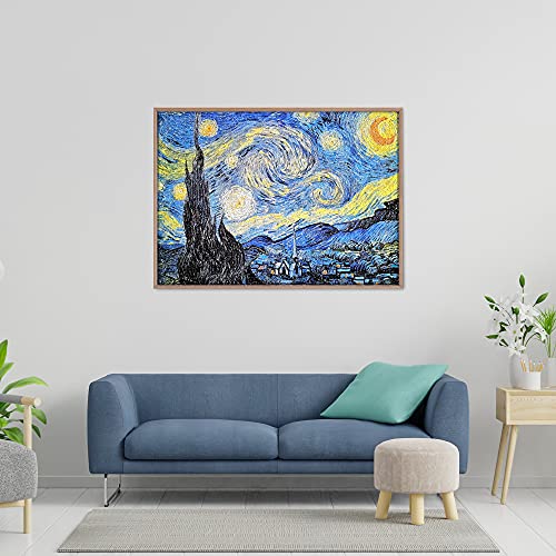 MISITU Puzzles für Erwachsene 2000 Teile Ölgemälde Kunstwerk Sternennacht Van Gogh Puzzle für Kinder ab 14 Jahren – Bild 8