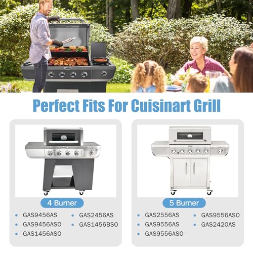 Criditpid NO Gas9556As Grill Replacement Parts For Cuisinart 2556, Gas9456As, Gas2556As, Gas2456As, Gas2420As, Gas1456Aso, Gas1456Bso, Grill Burner Heat Plate thumb #1