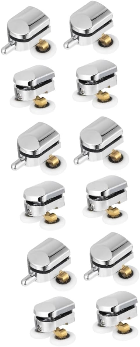 ARTIBETTER 3 Sets Shower Door Parts Rollers Easy Install Runners Replacement Pulleys