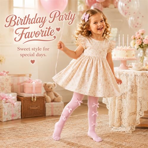 Image of VIKITA Girls tights Cotton Leggings in Spring fall winter stripe socks for girls 3-8 years