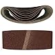 Goodway Gewebe-Schleifbänder – 10 Stück, 75 x 457 mm, Korn 40 – Hochwertige Schleifbänder für Bandschleifer, Ideal für Grobschliff und Materialentfernung
