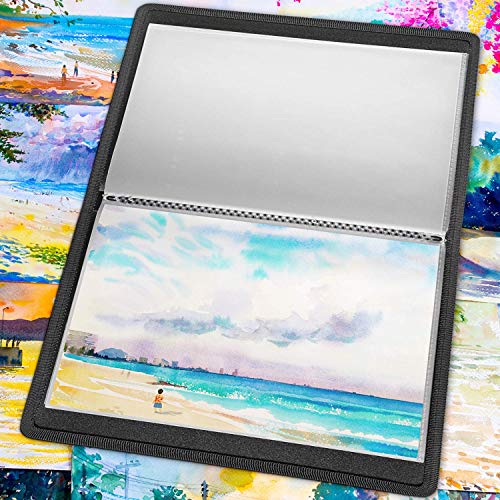 image for Dunwell Art Portfolio 11x17 (Black, 1 Pack), Large Portfolio Folder fo