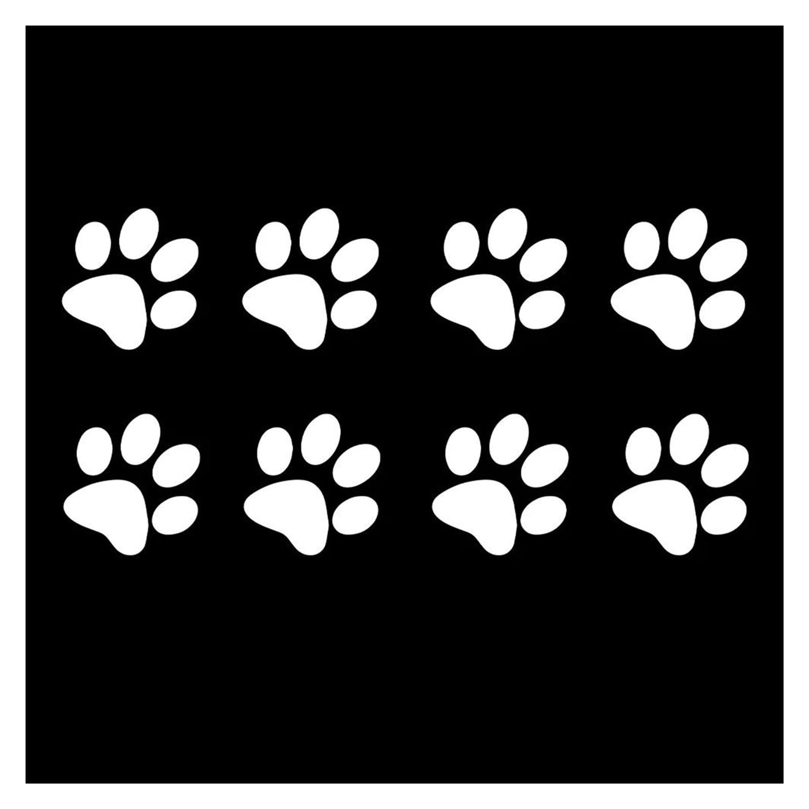 Decoration Motorcycle Glow Stickers Funny Cat Paw Print Decal Side Boxes Tail Box Decoration Adventure Moto Accessories(Silver)