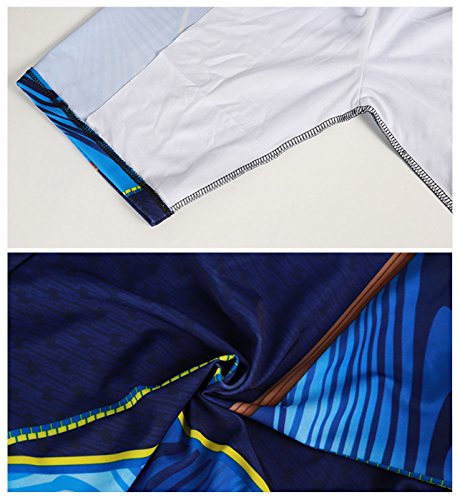 Aieoe Men's Swimming Short Jammer Pattern Printed Beach Surfing Board Shorts Blue S #TOP3