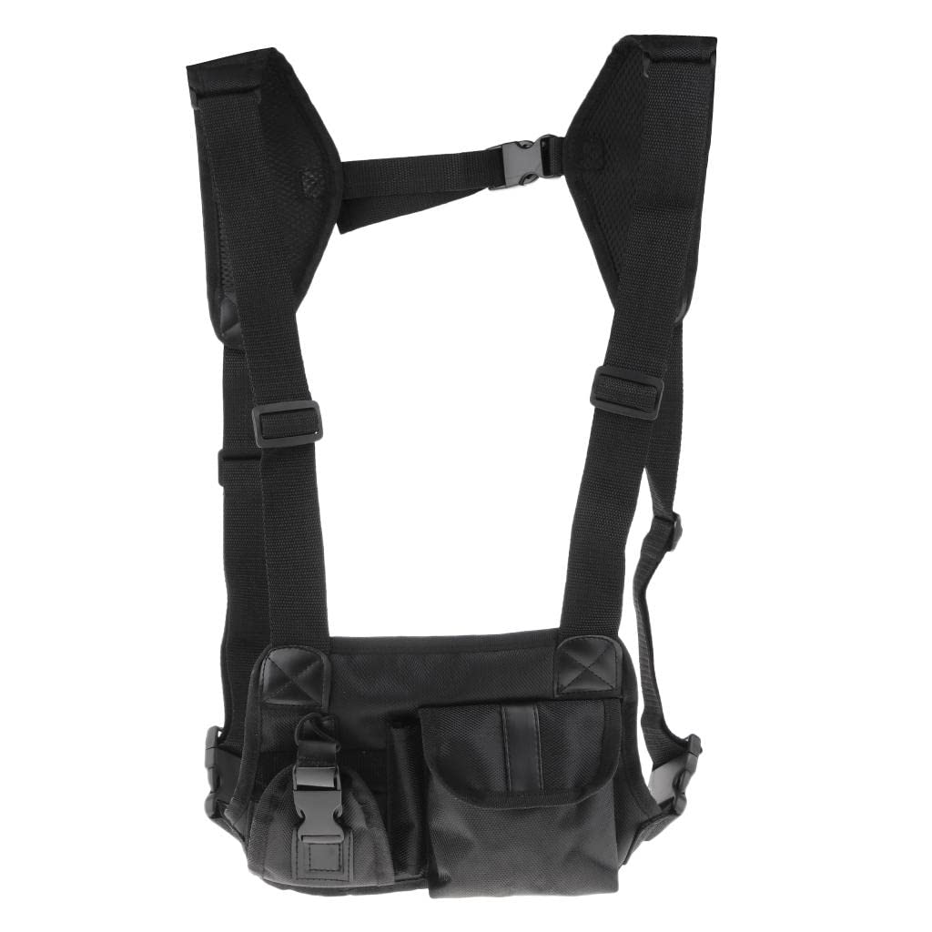 CLUB BOLLYWOOD Walkie Talkie Radio Chest Harness Chest Front Pack Bag Pocket Holster Pouch | Two-Way Radio Clips & Holsters | Surveillance & Alarm Equipment-image-29