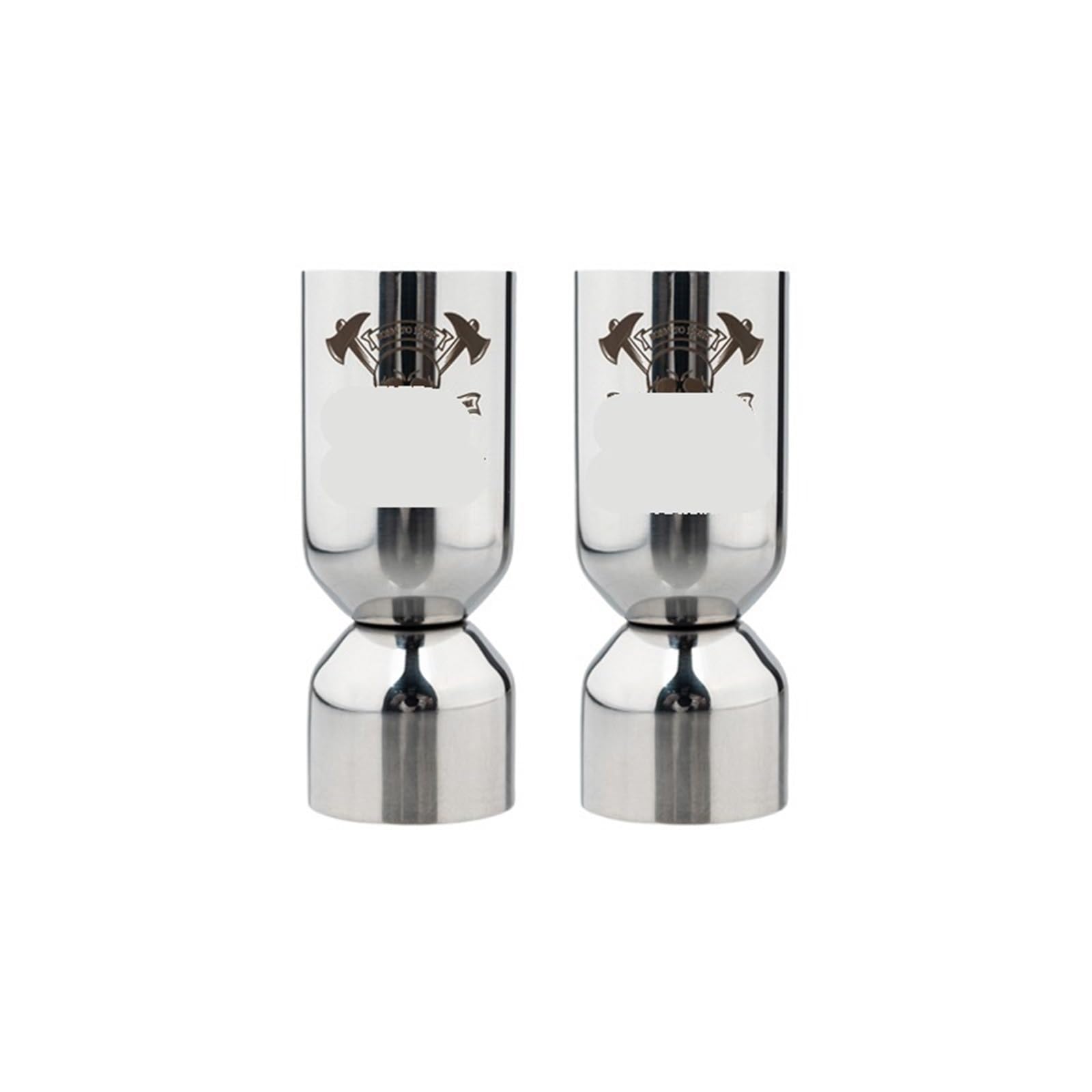 Doseur à cocktail conique Jigger en acier inoxydable 25/50ml, for Cocktail, boisson, spiritueux, tasse à mesurer, bécher mixte, for liquide(2PCS 25 50ml)