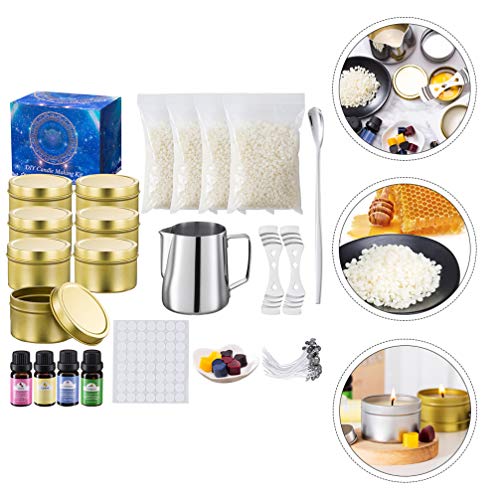ARTIBETTER Kit de Fabricação de Velas Faça Você Mesmo Com 600Ml de Copo de Aço Inoxidável Com Fragrâ