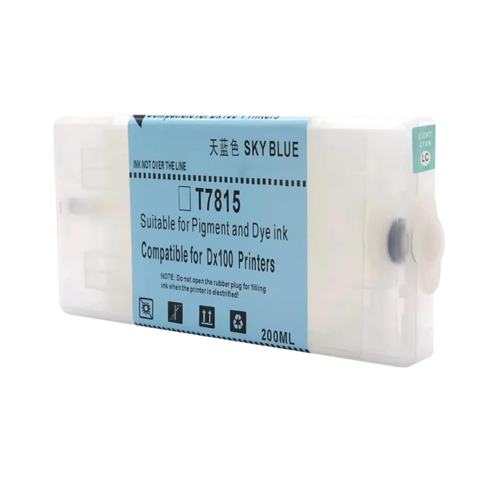 Generico Cartucce Ricaricabili T7811 T7816 Compatibile Con Fujifilm DX100 | T7812 T7813 T7814 T7815, Cartucce vuote, Chip incluso, Fornitura di ricarica inchiostro(T7815 LC)