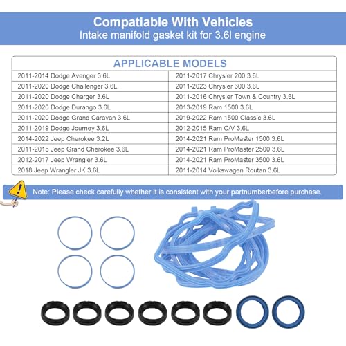 Image of VS50805R Valve Cover Gasket Kit VS50805R for Chrysler Dodge Jeep Ram 2011-2016 3.6L.