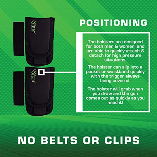 Sticky Holsters Super Mag Pouch For Men And Women- Concealed Carry Double Stack Mello Mag Pouch For Extra Ammunition - 2 Pack; Black - For Iwb Or Pocket Carry #TOP3