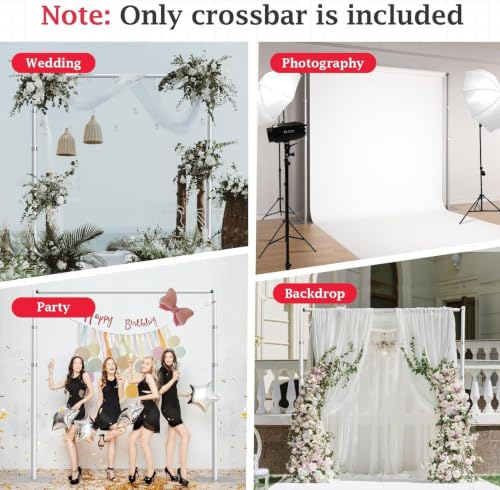 Image of EMART 4ft-10ft Pipe and Drape Adjustable Crossbar for Backdrop Stand