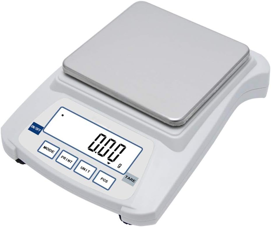 3Kg/0.1G Laboratory Balance Scale LCD Hd Display for Gold Jewelry Diamond Weighing Scales 232 Data Port Can Be Printer Transmission,3kg/0.01g