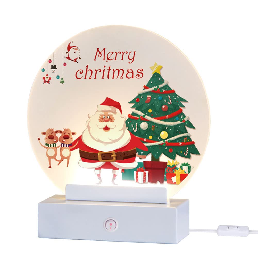 Éclairage Décoratif Noël LED Lampe de Table Idée Cadeau Atmosphère Douce