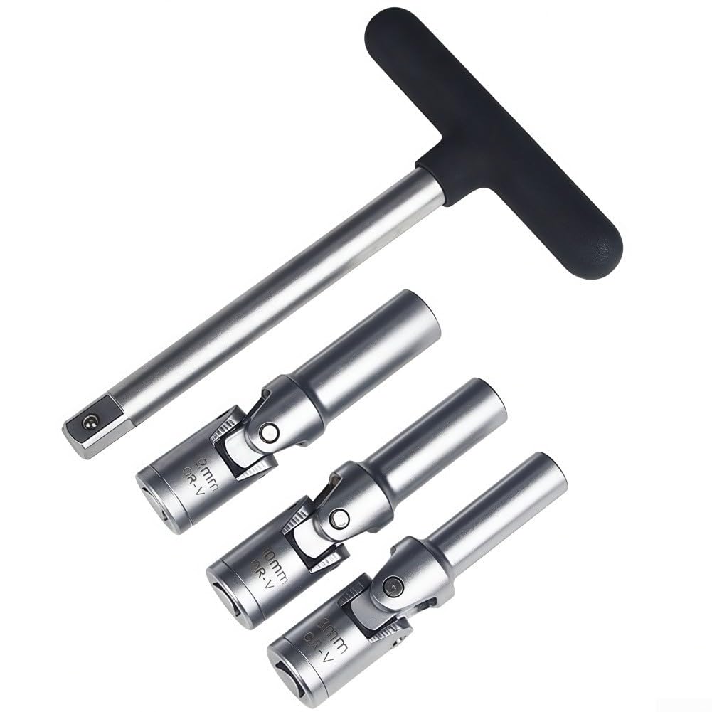 Ensemble d'outils multi-usages tête flexible 8mm 10mm 12mm en métal pour espace restreint