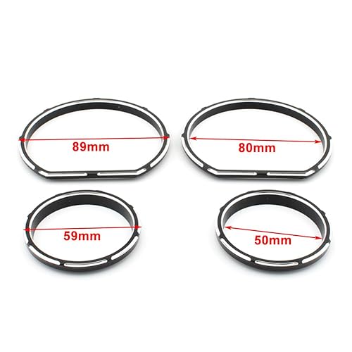 Miniatura 2 de FSFY - Tablero de instrumentos de motocicleta, calibre velocímetro, bisel, anillo de bisel para Harley Touring Electra Street Glide 2014-2023, negro