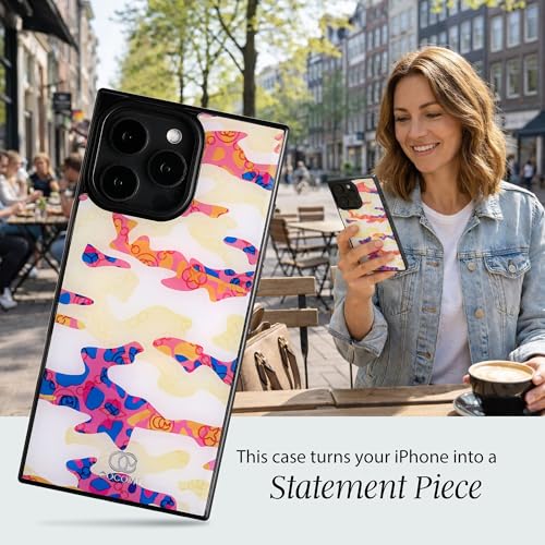 Image of COCOMII Rectangle for iPhone 16 Pro Max Case, Camouflage Leopard