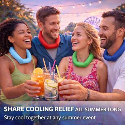 Image of Xuhal 6 Pcs Cooling Neck Wraps Cooling Bandana