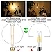 LiteHistory Dimmable E26 Light Bulb 6W Equal 60 watt led Light Bulb AC120V Warm White 2700K Edison 60 Watt 600LM T10 Bulb for Rustic Pendant,Industrial Pipe,Wall sconces,Vanity 6Pack