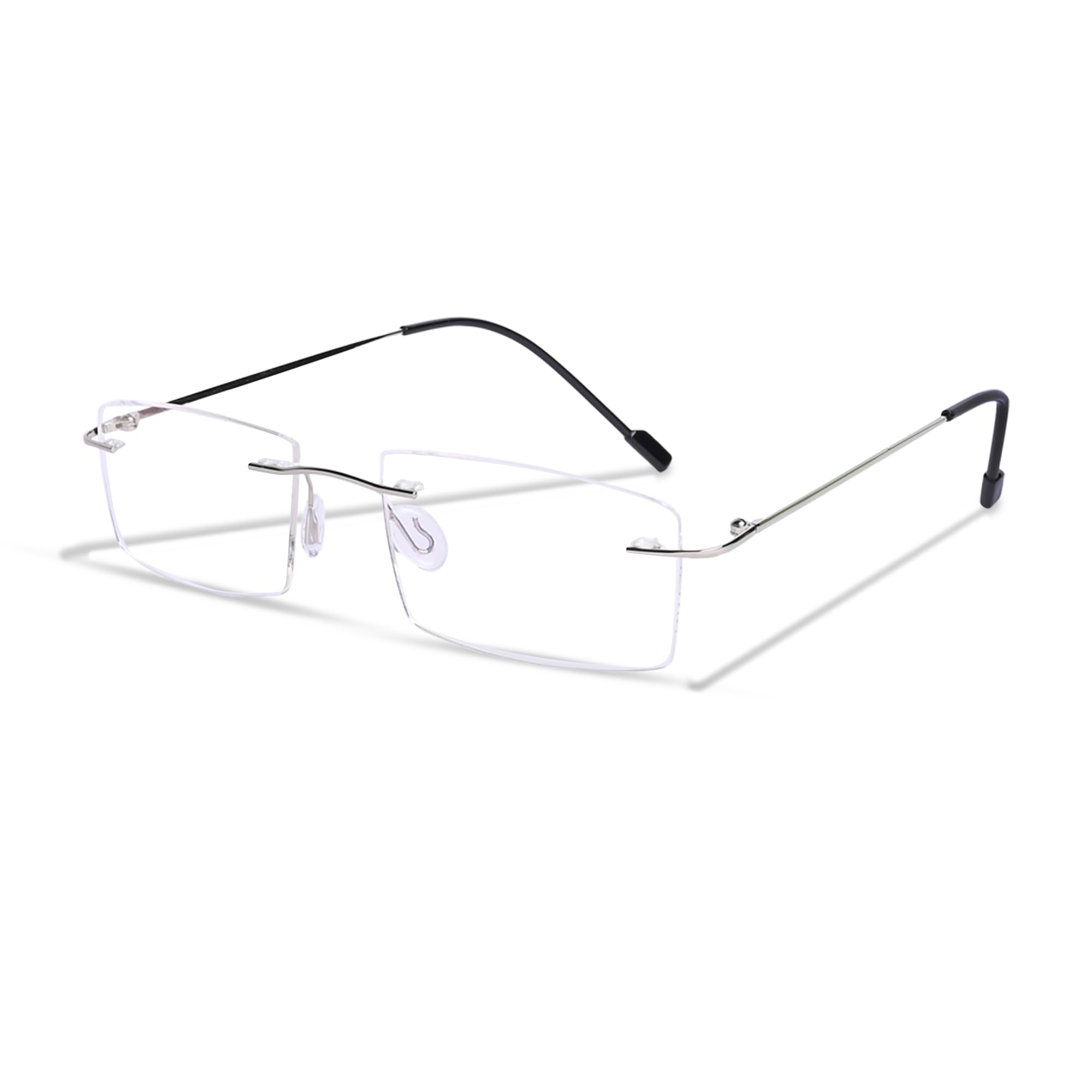 Redex Rectangular Rimless Spectacle Frame for Unisex