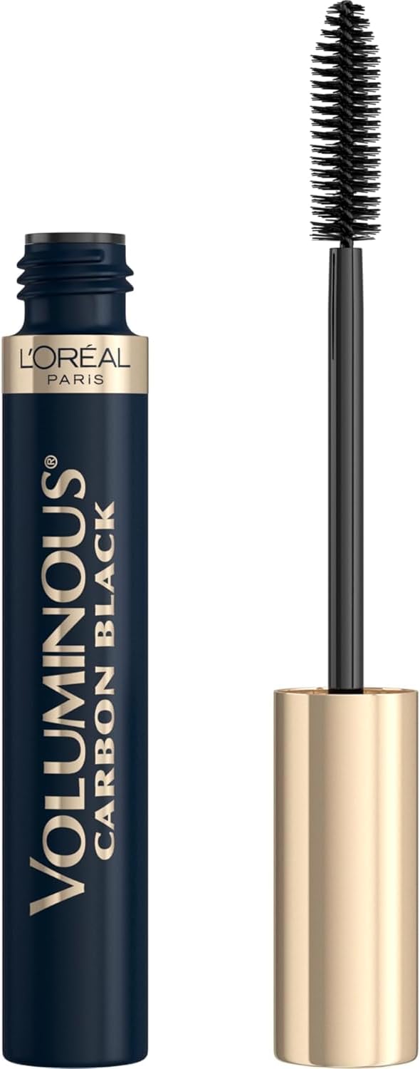L'Oreal Paris Voluminous Mascara Carbon Black, Visibly Thicker Looking Lashes, Suitable for Sensitive Eyes