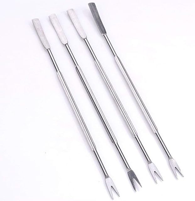 ANNIUP 4PCS Stainless Steel Seafood Fruit Forks,Olive Seafood Crab Lobster Fork Picks Handy Helper Nutcracker Needle Kitchen Picnic Seafood tools