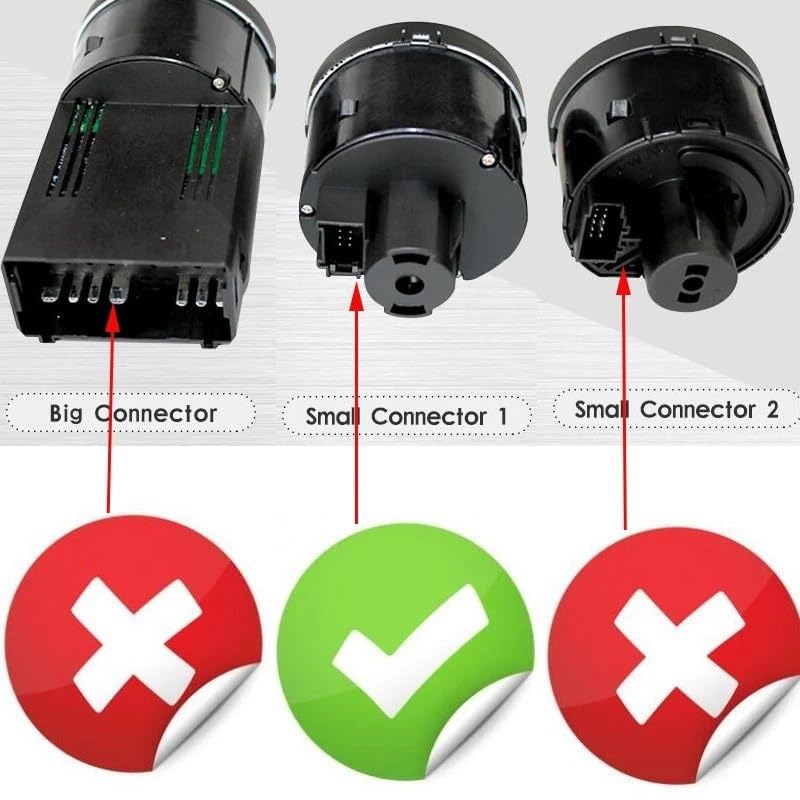 Interruptor de faro automático para Golf 6 2008-2012 sensor de luces de coche 6