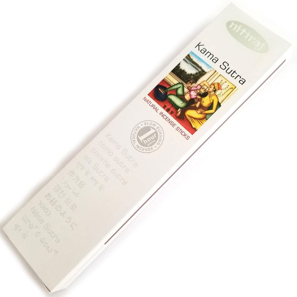 Nitiraj - Bastoncini di incenso Natural Platinum a combustione lenta, 1 ora, confezione da 2
