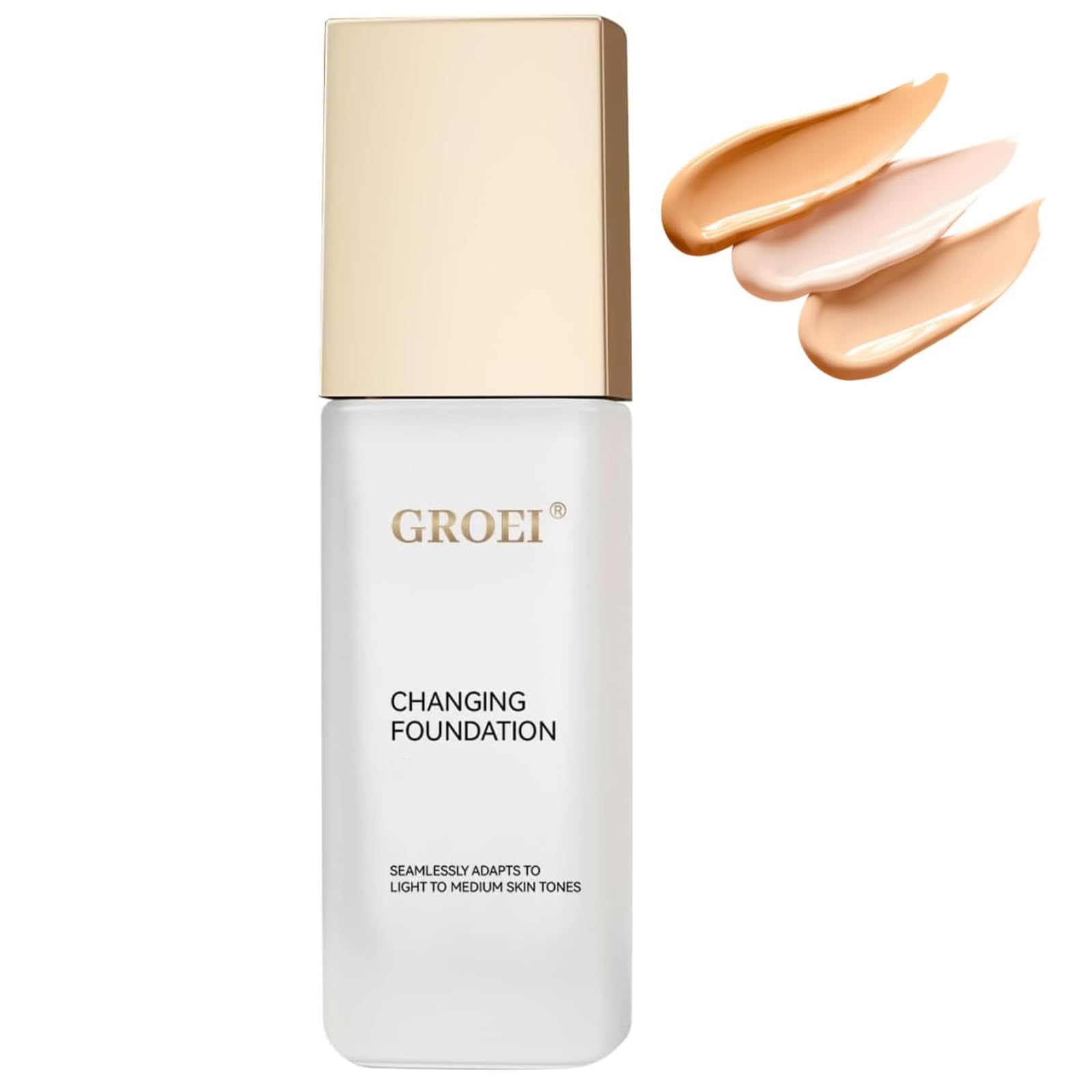 Color Changing Foundation Self Adjusting Foundation Makeup for Flawless Skin Tone Match Lightweight Hydrating Coverage Natural Finish Long