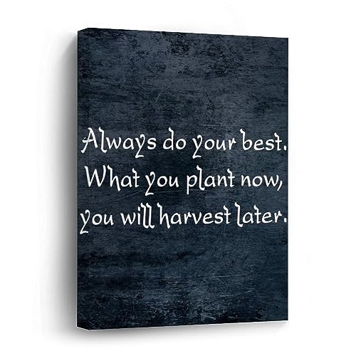 Toile murale encadrée Always Do Your Best poster rustique pour chambre
