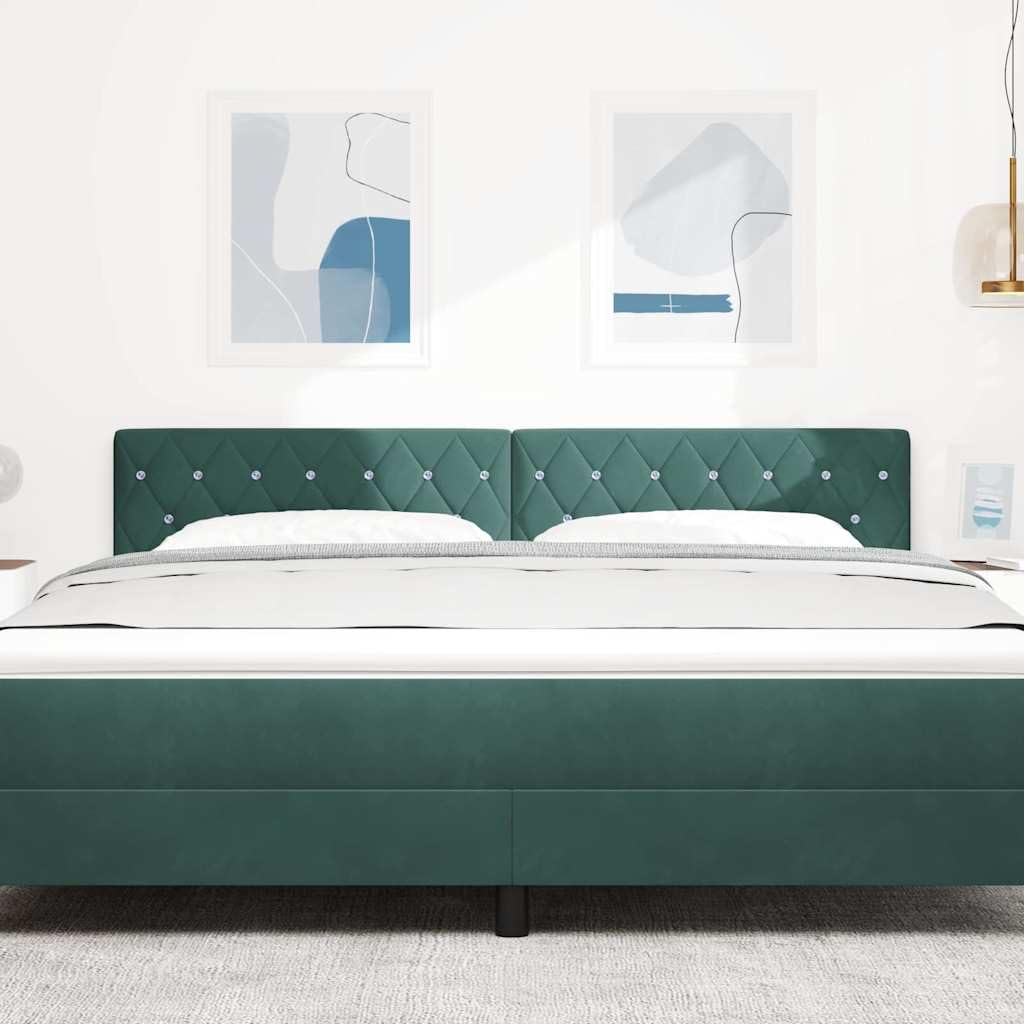 Solivagant Tête de lit avec tête de lit Vert foncé 180 cm Cuir synthétique,(12 KG)
