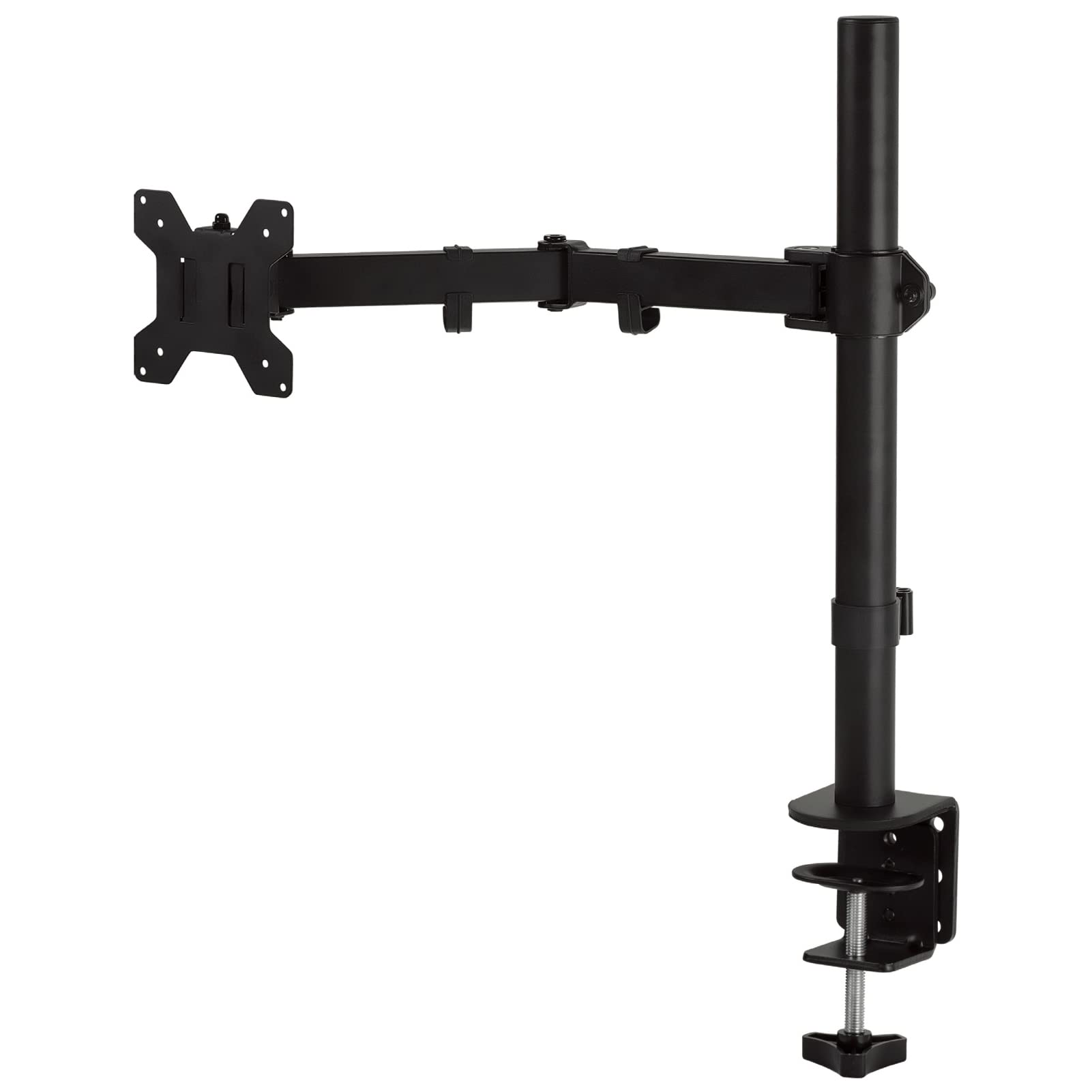 Beauenty LED Computer Monitor Arm Desk Mount Stand, Adjustable Computer Monitor Stand for Single Screen, Free Lifting, 360° Rotating, Bearing Weight 8kg (TT-1)