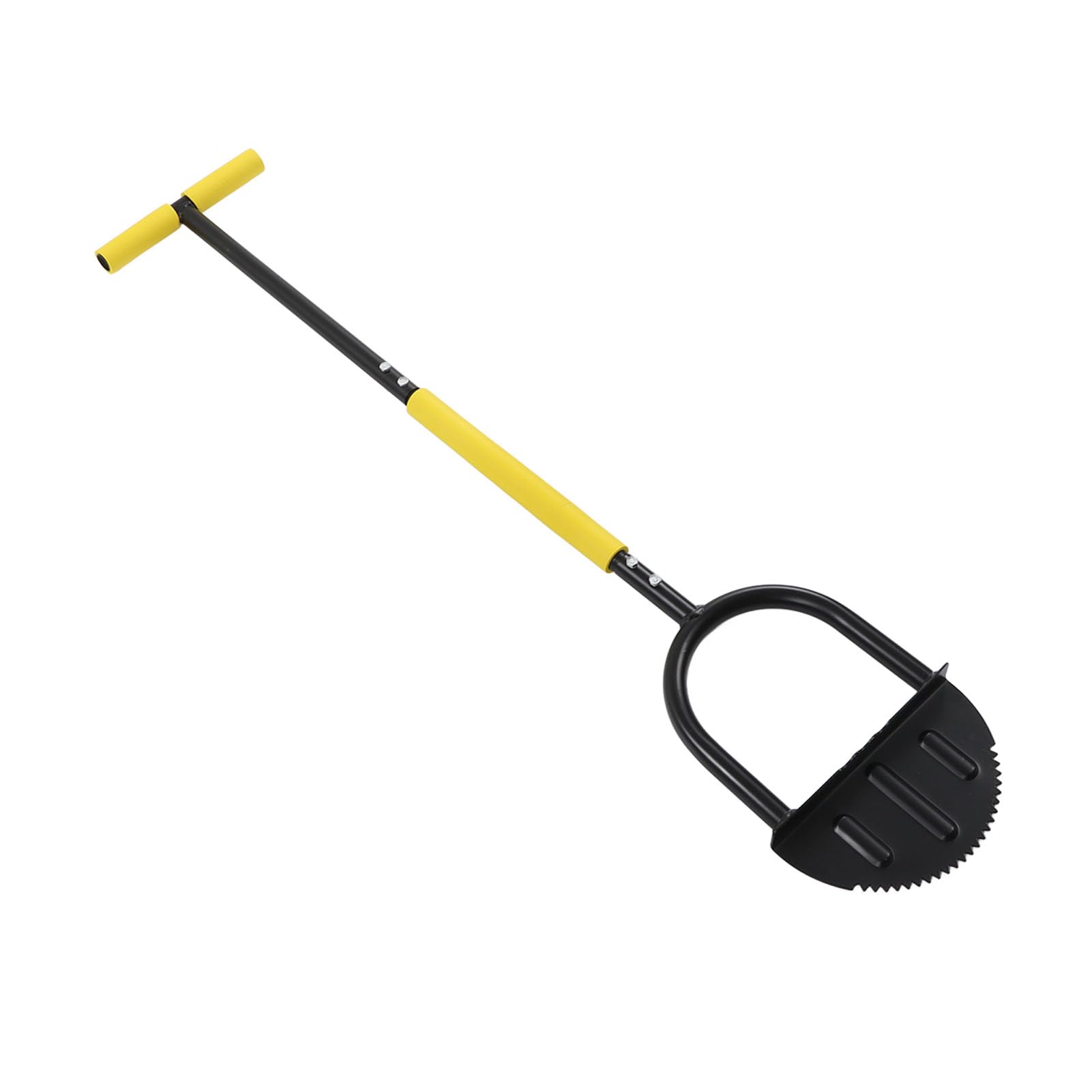 Coupe-Bordure Manuel En T Avec Lame Arquée Dentelée - Outil Jardin Pour Bordures Trottoirs Allées - Longueur 108 Cm