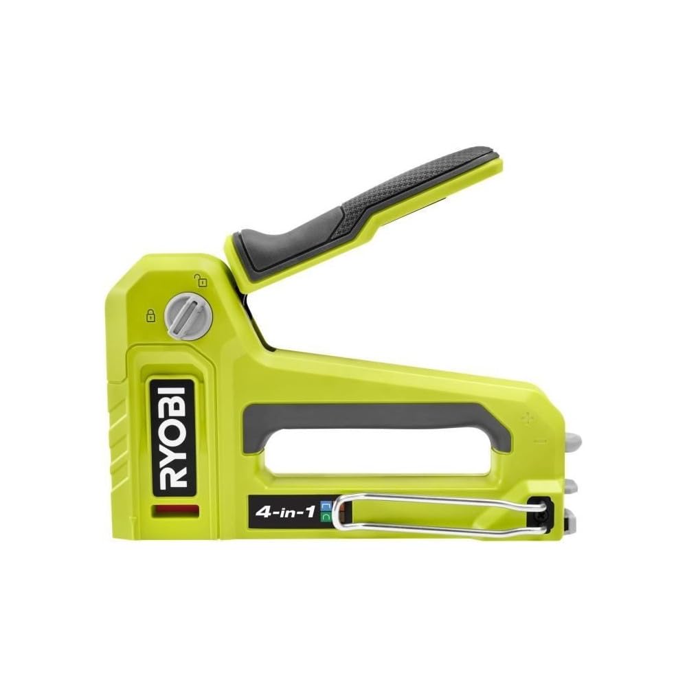 RYOBI - Agrafeuse Cloueuse 4-en-1 - RHFST4IN1 - Manuelle, Corps Métal, Agrafes T50/T25/JT21, Pointes 18G