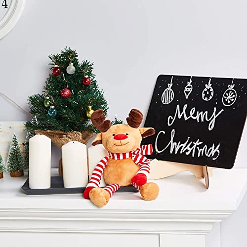 Peluche renne de Noël haut de gamme doudou doux Blitzen 30 cm