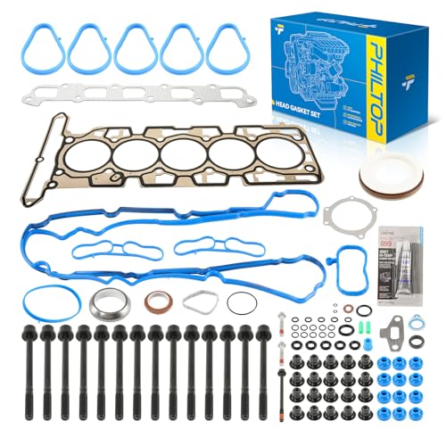 Image of PHILTOP HS26390PT Head Gasket Set Fit for Hummer H3 2007-2010, Chevy Colorado /GMC Canyon 2007-2012, H3T 2009-2010, Isuzu i-370 2007-2008, for 3.7L Engine Cylinder Head Gasket Kit, OE# ES71334