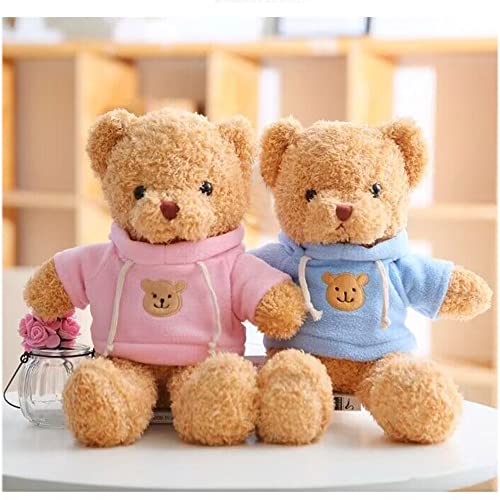 YUKOUQIAN Teddy Bear Stuffed Animal Cute Plush Doll SoftToy 11.8" Gift for Girls Boys Birthdays Christmas Children's Day Halloween Thanksgiving Day (Blue Bear) - Image 5