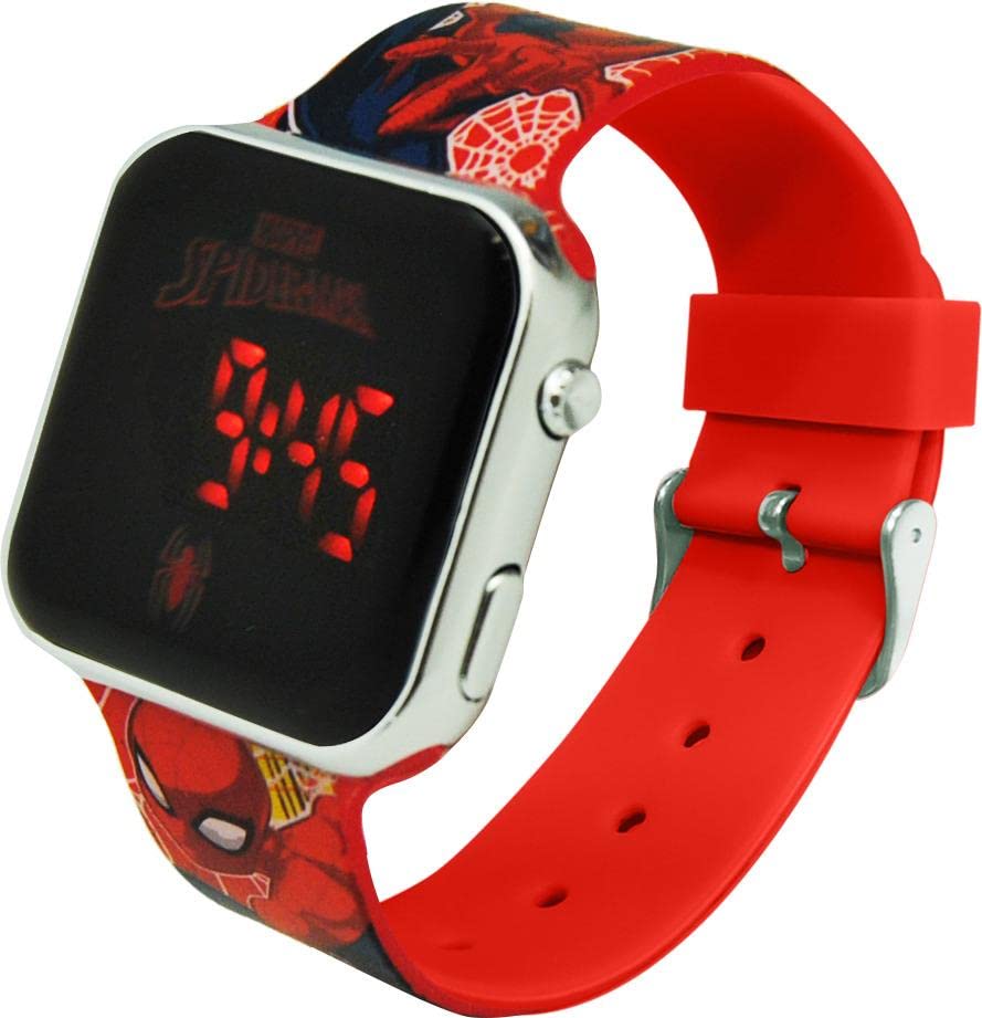 Kids Euroswan- Reloj LED Spiderman, Multicolor (SPD4800)