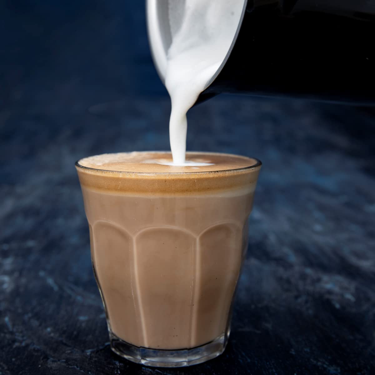 Gastronoma 18150003 - Espumador de leche eléctrico, 300 ml, alta capacidad, de acero inoxidable, 3 en 1, para espuma de leche caliente y fría, chocolate caliente, recipiente de leche inalámbrico