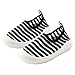 DEBAIJIA Scarpe per Bambini 1-4T Baby Walking Ragazzo Strisce Suola Morbida Mesh Antiscivolo Traspirante 23/24 EU Nero(Etichetta Taglia 19)