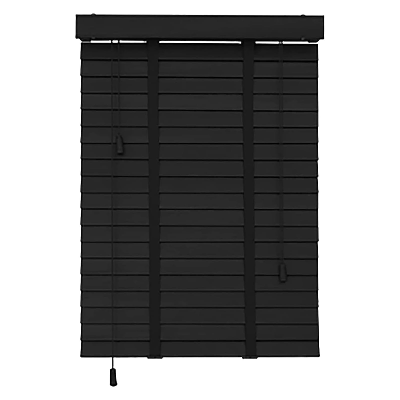 Stores horizontaux en bois naturel de 50 mm pour intérieur et extérieur - Protection solaire et intimité - Volets roulants polyvalents pour fenêtres et portes 80 x 100 cm