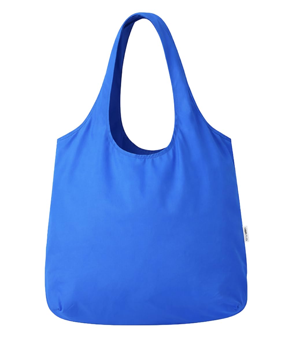 NANOPLUS Ultimate Foldable Travel Tote Bag - Reusable Shopping Bag - Compact & Portable & Lightweight (Blue, 19L)