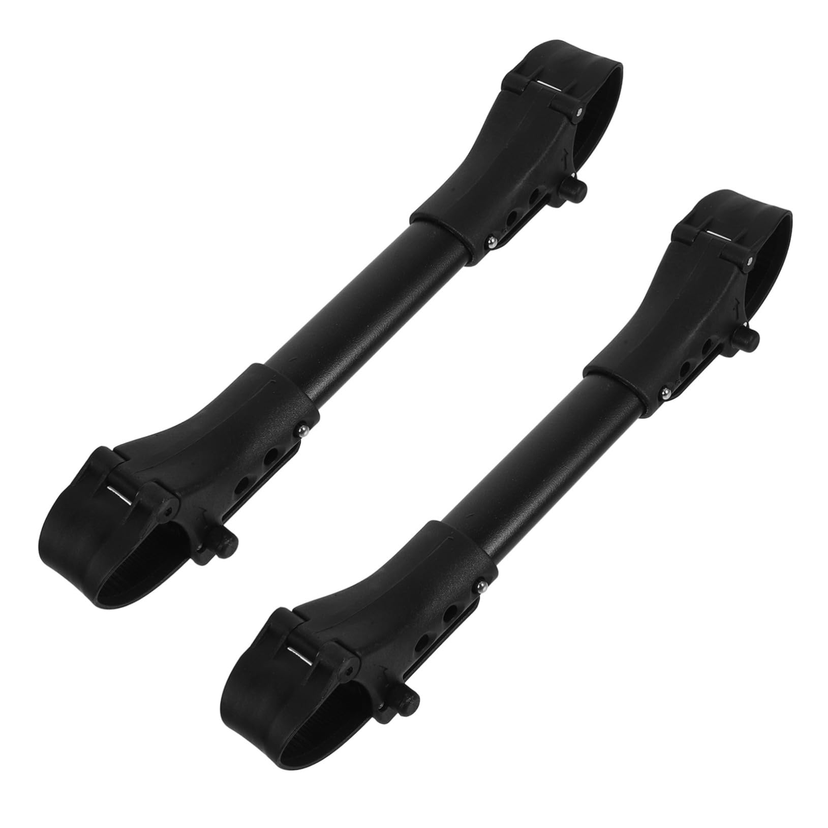 Abaodam 2Pcs Black Aluminum Stroller Connector for Twins Dual Pram Adapter Tool to Join Two Single Strollers Into One Lightweight and Portable