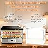 Food Dehydrator Machine-Dehydrators for Jerky Beef Fruit, 300W 158 ℉ Temperature Control & 24H Timer Food Dryer with 5 BPA-Free Trays Fruit Dryer for Herb, Fruit, Dog Treats (Black)