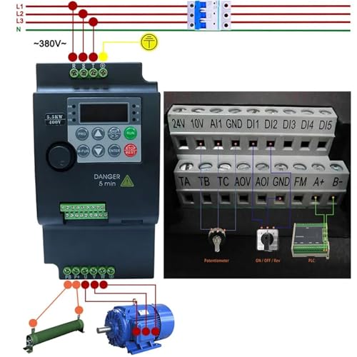Convertisseur de fréquence variable 220V 2.2KW de précision industrielle - 6