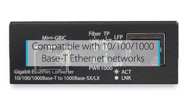 Image of StarTech Gigabit Multi-Mode LC Fiber Converter, 550m, TAA (MCM1110MMLC) | SFP Transceiver Included, Standalone Gigabit Ethernet to LC Converter, 850nm, 10 /100 /1000 Mbps Networks