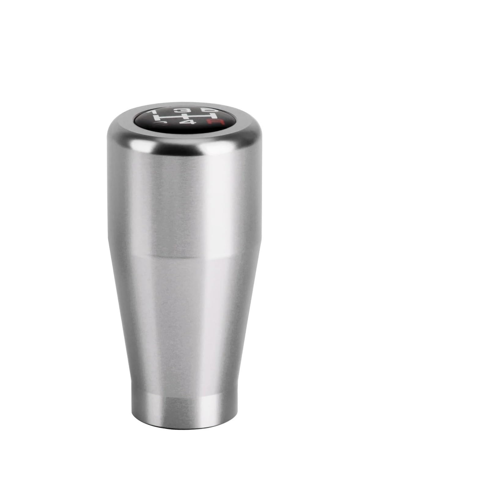 Jeocoai Car Gear knob 5Speed Gear Shift Knob Aluminium Universal Racing Lever M8 M10 M12 for Manual Transmission Level(Silver)