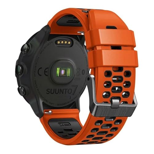 Replacement Band Compatible For Suunto 7/Suunto 9/Suunto 9 Spartan /Suunto 9 Gps Smartwatch 24Mm Silicone Strap Sport Wristband Bracelet #TOP1