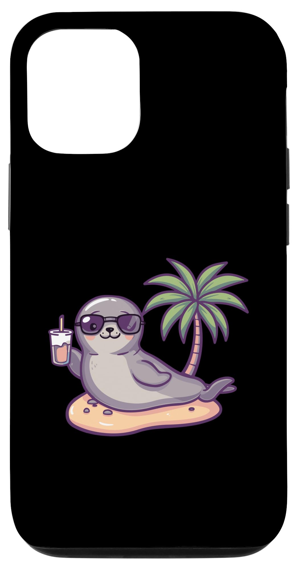 iPhone 15 Cute Seal On Beach